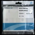 Commscope Face Plate Kit RJ45 Doble / 2 Hole